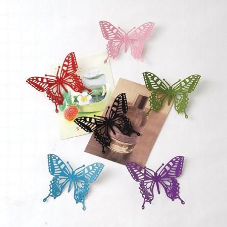 シルエットバタフライマグネット(2ケセット)