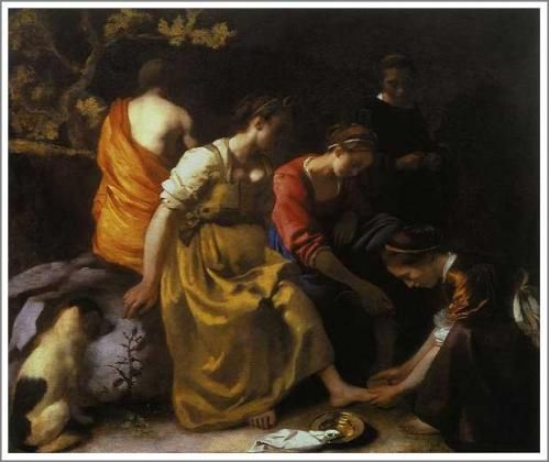 フェルメール「ディアナとニンフたち」