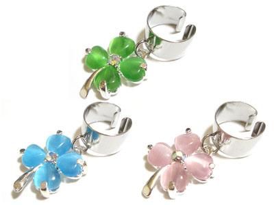 【ロジウム】クローバー（キャッツアイ）