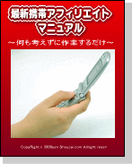 ホームページが作れなくてOK！何も考えずにマニュアル通りに作業をするだけで、初心者でも楽々月５～１０万円の不労所得が得られる最新携帯アフィリエイトノウハウ