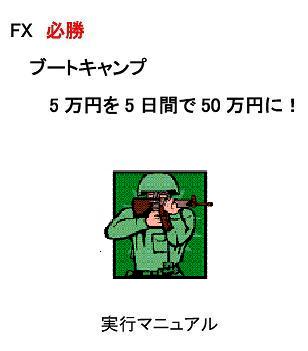 ＦＸ必勝ブートキャンプ5日間で5万円を50万円に！
