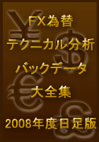 ＰＤＦ換算４１７６Ｐ超！ＦＸ為替テクニカル分析バックデータ大全集２００８年度