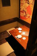 人数に合わせた個室充実