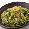 料理メニュー写真&nbsp;海老の翡翠チャーハン　スープ付き