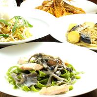 自慢のもっちもち生パスタ