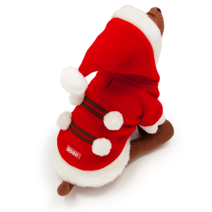 犬のポンポン サンタ コート コスチューム