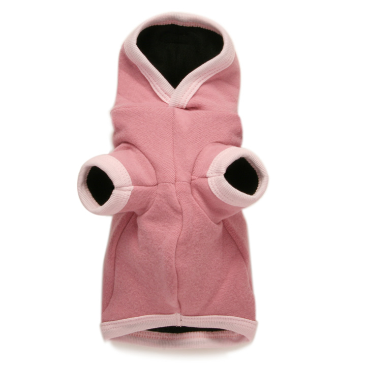 犬服のラグジュアリー ソフト フーディー [ピンク]