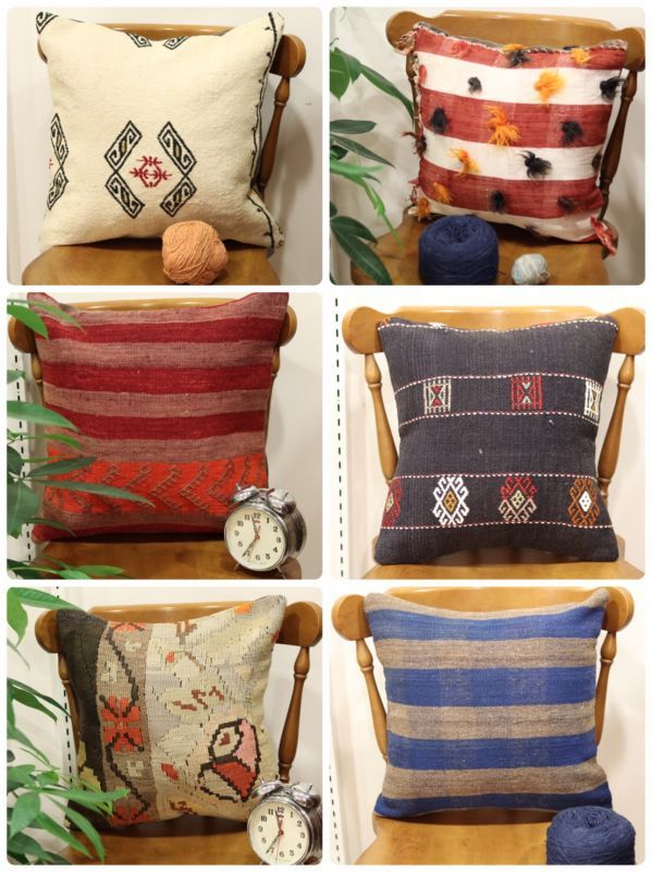 キリムクッションカバー