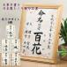 命名書　しろつめ草　/　木製簡易額付き　