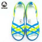 クロックス crocs レディース ワラチェ フラット ウィメンズ 14121-4g7 (ocean+oyster)(huarache)(130315)