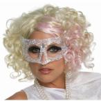 芸能人 歌手Lady Gaga レディー・ガガ グッズ ウイッグ かつら ブロンド ピンクのハイライト入り