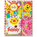 出産祝 おむつケーキにプラス　Ｓａｓｓｙプリント・バスタオルセット４Ｐ
