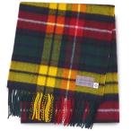 タータンチェック柄マフラー ウール100％ 英国スコットランド製【Lochcarron of Scotland】＜ブキャナン＞ loc-10bcnm