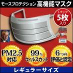 男性用 PM2.5対応マスク pm2.5 マスク モースプロテクション レギュラーサイズ 1袋5枚入り