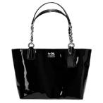 コーチCOACHバッグバック トートバッグ 2012夏新作 コーチ マディソン パテント トート シルバー ブラック 20484