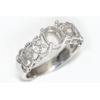 kw0040sv98a【オーバル7ミリ×6ミリ】ダイヤ入りリング空枠