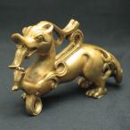 銅製 招財古代ヤアズ★風水 開運 グッズ インテリア 置物★