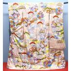 逸品、手描友禅正絹振袖「古典華文様」 f-755 （成人式　振袖）