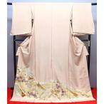 大特価セール！逸品、手描友禅刺繍色留袖「菊文様貝紫刺繍」 ito-046