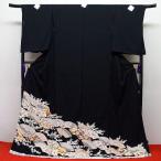 逸品、手描友禅・刺繍　黒留袖「扇面華文」 to-230
