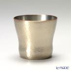 燕鎚起銅器(純銅) ロックカップ白金 刃鎚目 Cu-10