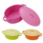 シリコン クックポットオーバル レシピ付( シリコン製 蒸し器 蒸し料理 レンジ調理器 )