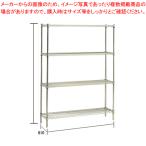 ステンレス エレクターシェルフ SLS 1220×PS1590×4段[業務用組立棚]