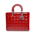 クリスチャン・ディオール CHRISTIAN DIOR LADY DIOR　ハンドバッグ　ルージュ　VRB44561-323