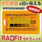 ラドフィット RADFit 携帯型放射線累積線量計 Type C XTSafety 放射能測定器 カード 日本正規流通品
