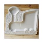 ￥1,575⇒￥999 【sara-ceraレシピ】～自慢のジューシーハンバーグ～ キッズ機関車　お子様ランチ　プレート　仕切り