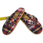 ISLAND SLIPPER(アイランドスリッパ) PT202AF MADRAS CHECK SANDAL(マドラスチェックサンダル) NAVY PLAID