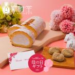 母の日ギフト 花と洋菓子 スーパースターロールとお花のセット / 新杵堂