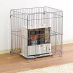 ストーブガード 石油ストーブ ガード 四方式 STG-580N シルバー アイリスオーヤマ