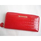 サマンサタバサ(samantha thavasa)　サマンサベガ（samantha vega） ラウンドファスナー長財布　ロゴ型押し レッド