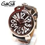 SWISS MADE GaGa MILANO （ガガミラノ） 時計 腕時計 MANUALE マニュアーレ マヌアーレ 48mm ブラウン レザー/ブラウン/シルバー 5010.13S 501013S メンズ