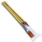 アクリル用　茶ナイロン筆　三点セット