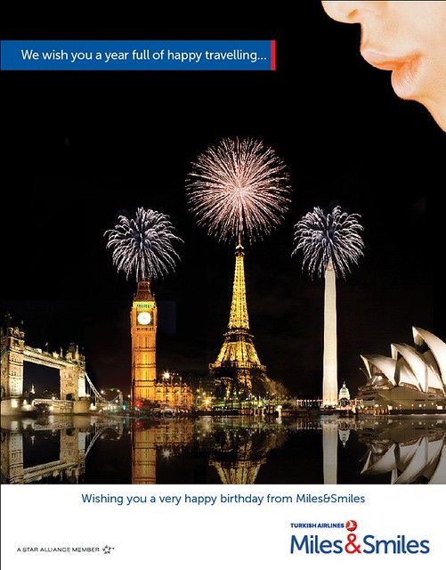 $ま～くん@モントリオールの、行き当たりバッタリ的な。。。-Turkish Airlines Birthday Card