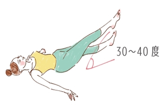 仰向けで脚を縦に開く足パカダイエット 0626-2