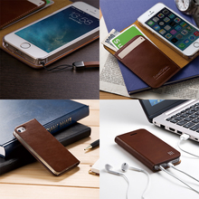 Leather Flip Cover for iPhone 5s・5
