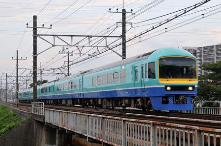 9580M「お座敷山梨もも狩り号」　485系改マリG1編成「ニューなのはな」