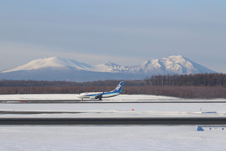 新千歳空港の天気は晴れから雪へ Runawings ヒコーキと写真