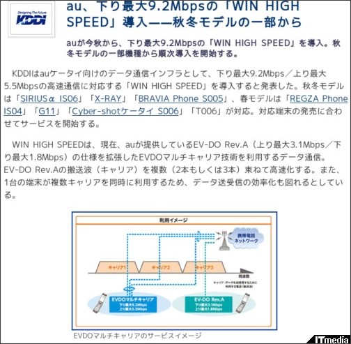 au、下り最大9.2Mbpsの「WIN HIGH SPEED」導入——秋冬モデルの一部から - ITmedia +D モバイル http://plusd.itmedia.co.jp/mobile/articles/1010/18/news058.html