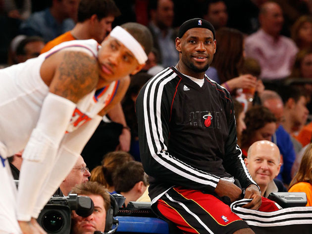 LeBron James appears to be handling this well (Getty Images)