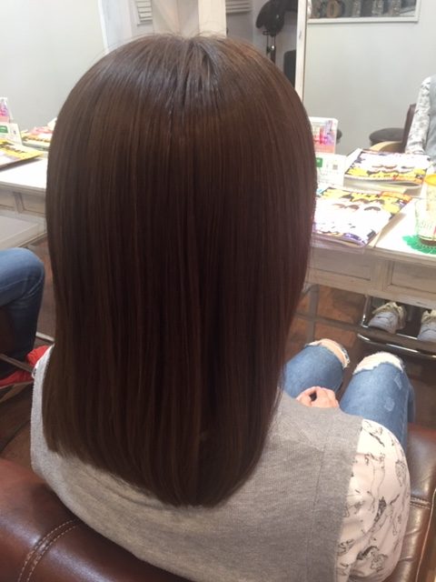 ミディアムの前下がりボブ 三郷の美容院ラコヘアー Laco15のブログ