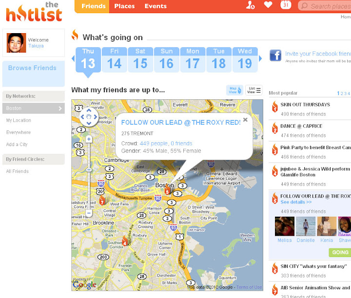 thehostlist.com in action