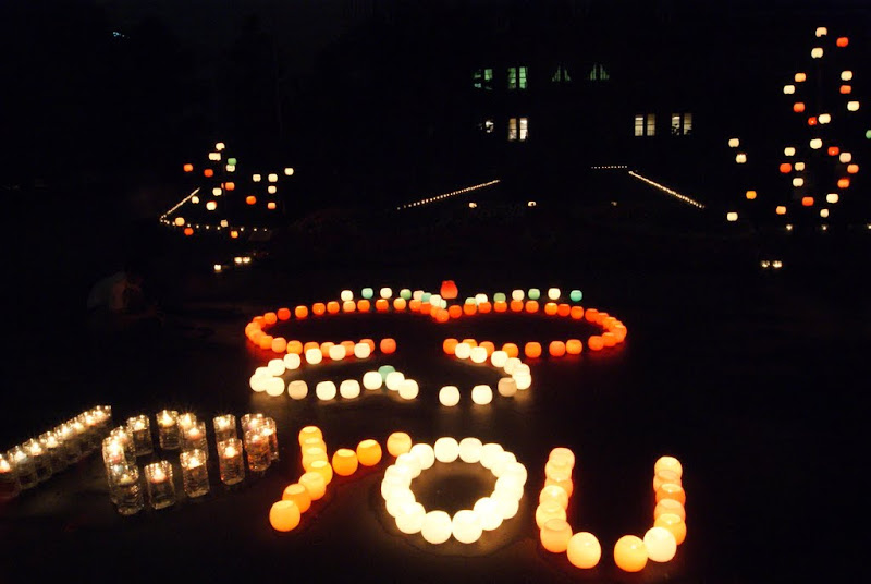 キャンドルアート_「I love you」