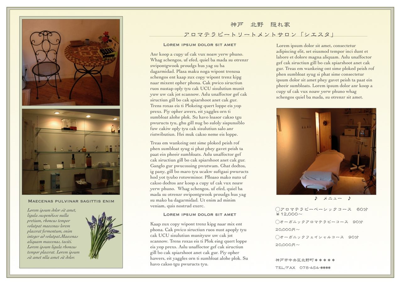 プランパンフレット2枚目