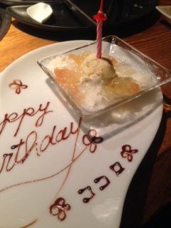 バースデー　デザート