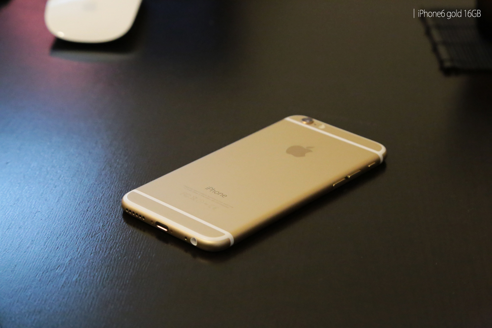 iPhone6（ゴールド）ウラ面