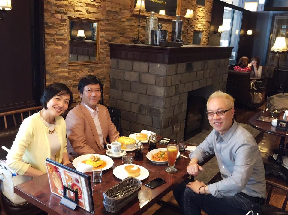 松本夫妻と星乃珈琲にて